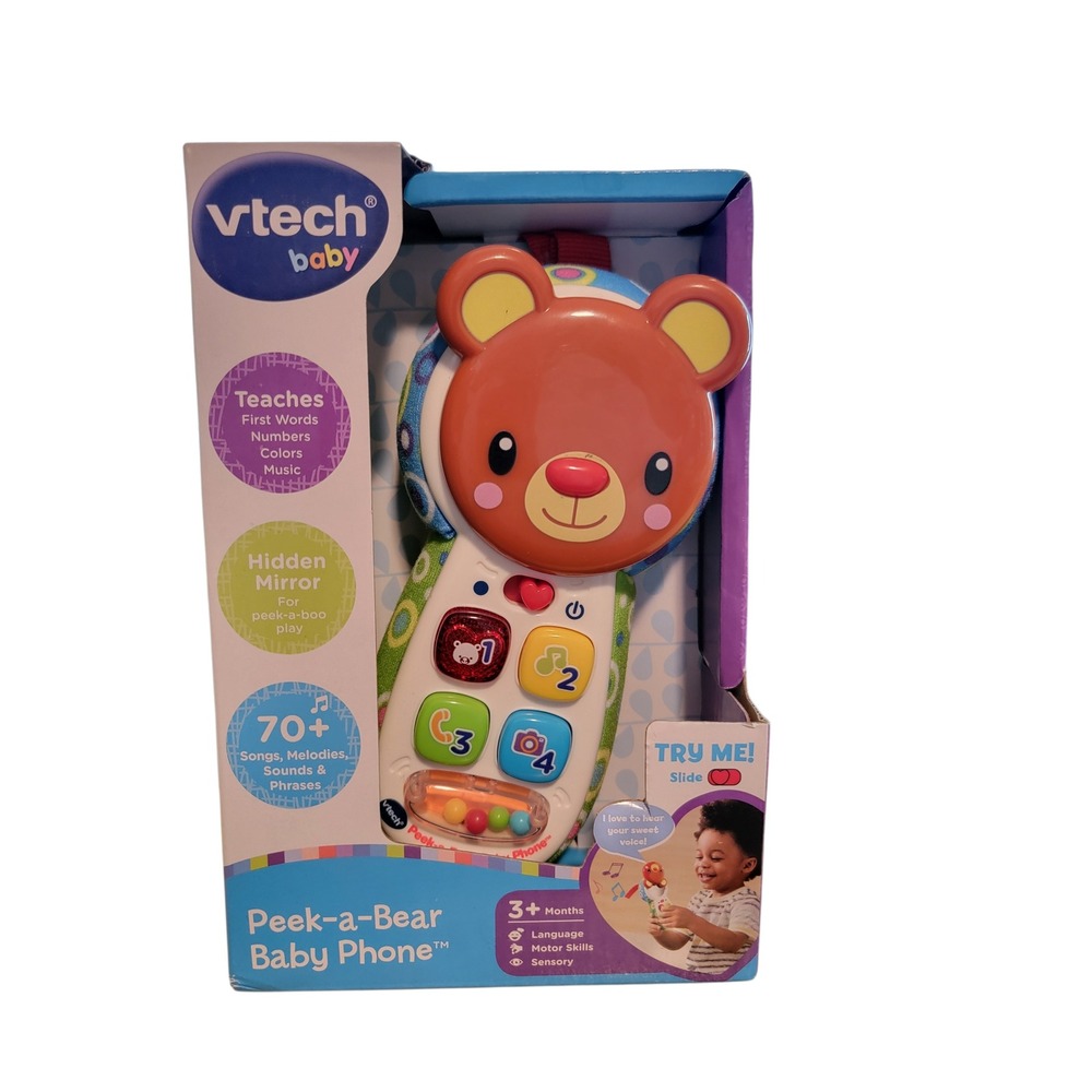 VTech Baby‎ Peek-a-Bear Phone Developmental Learning Toy for Toddlers